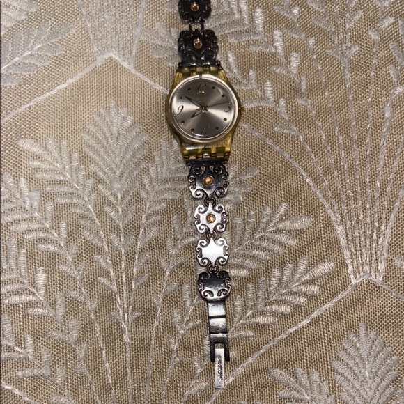 Swatch Silver and Gold Women's Watch - Picture 3 of 10